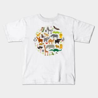 animals of Africa Kids T-Shirt